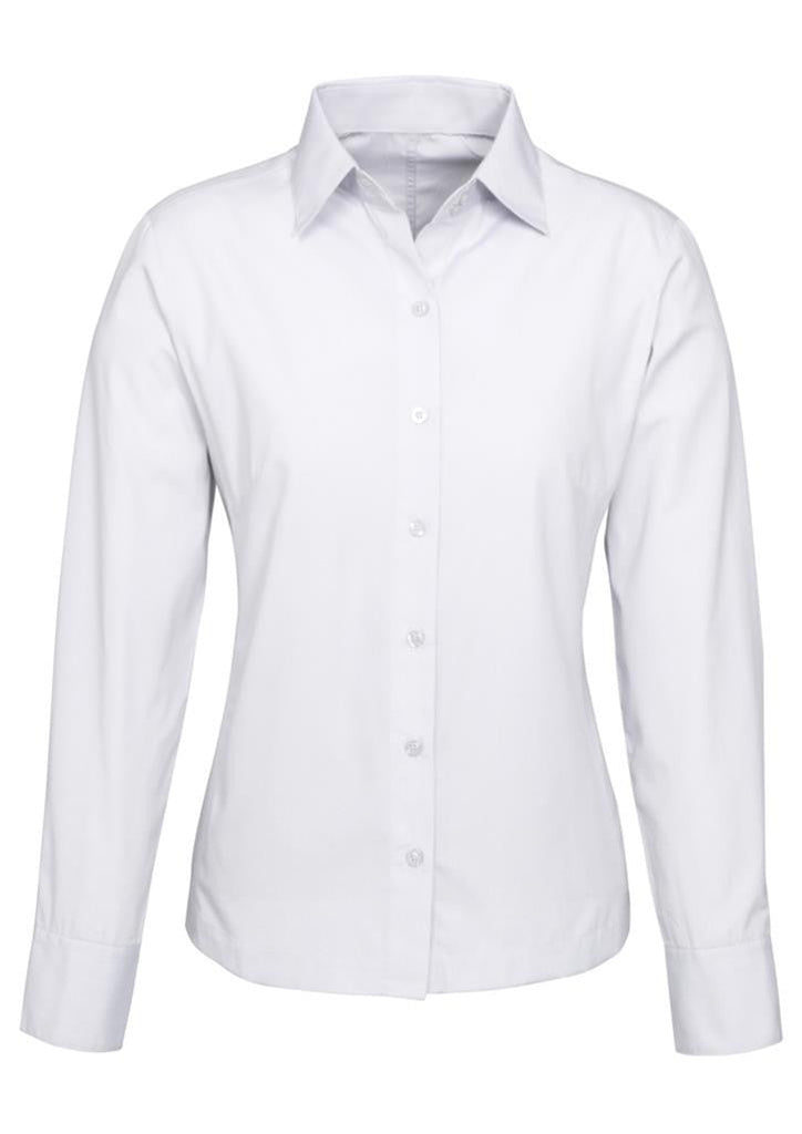 Biz Collection-Biz Collection Ladies Ambassador Long Sleeve Shirt-White / 6-Corporate Apparel Online - 4