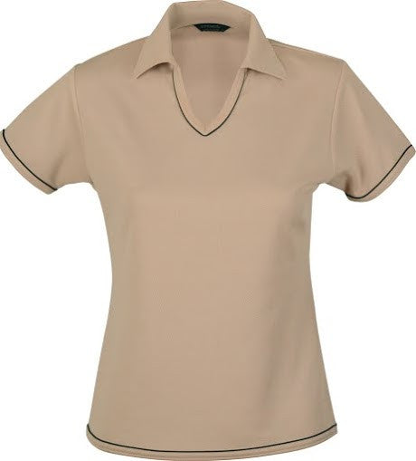 Stencil-Stencil Ladies' Cool Dry Polo 1st (12 Colour)-Beige/Navy / 8-Corporate Apparel Online - 4