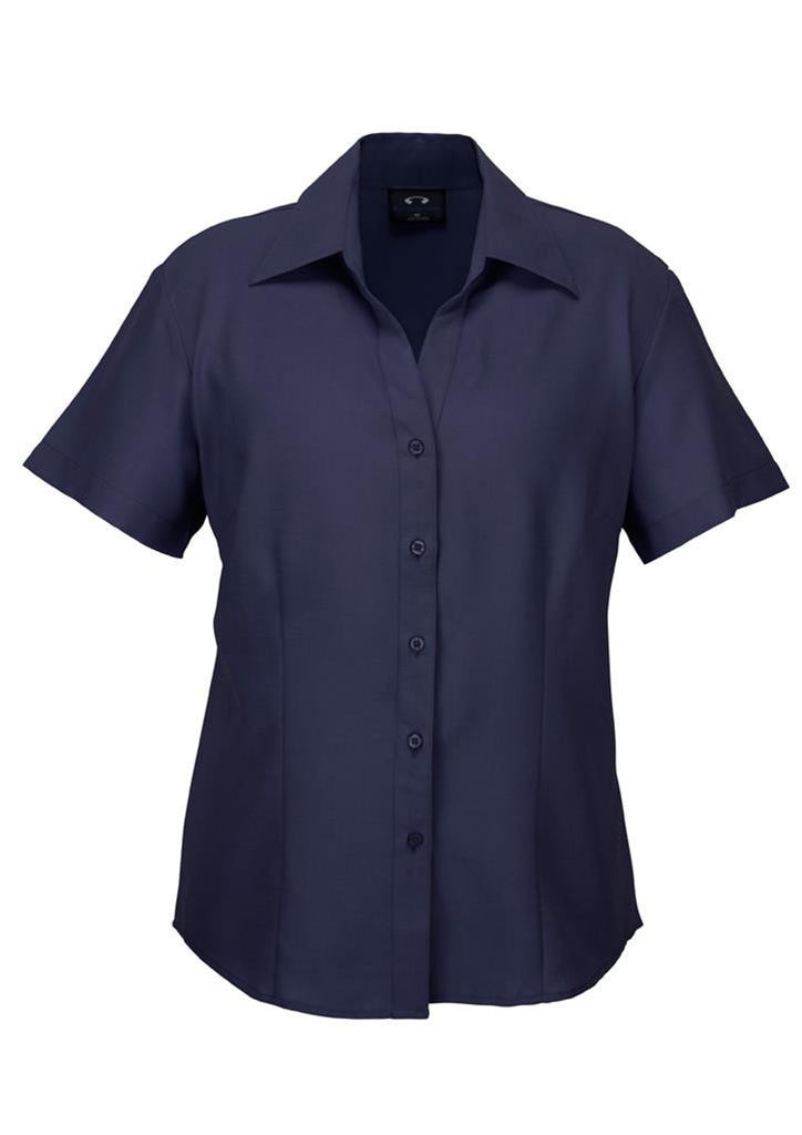Biz Collection-Biz Collection Ladies Plain Oasis Shirt-S/S-Navy / 6-Corporate Apparel Online - 1