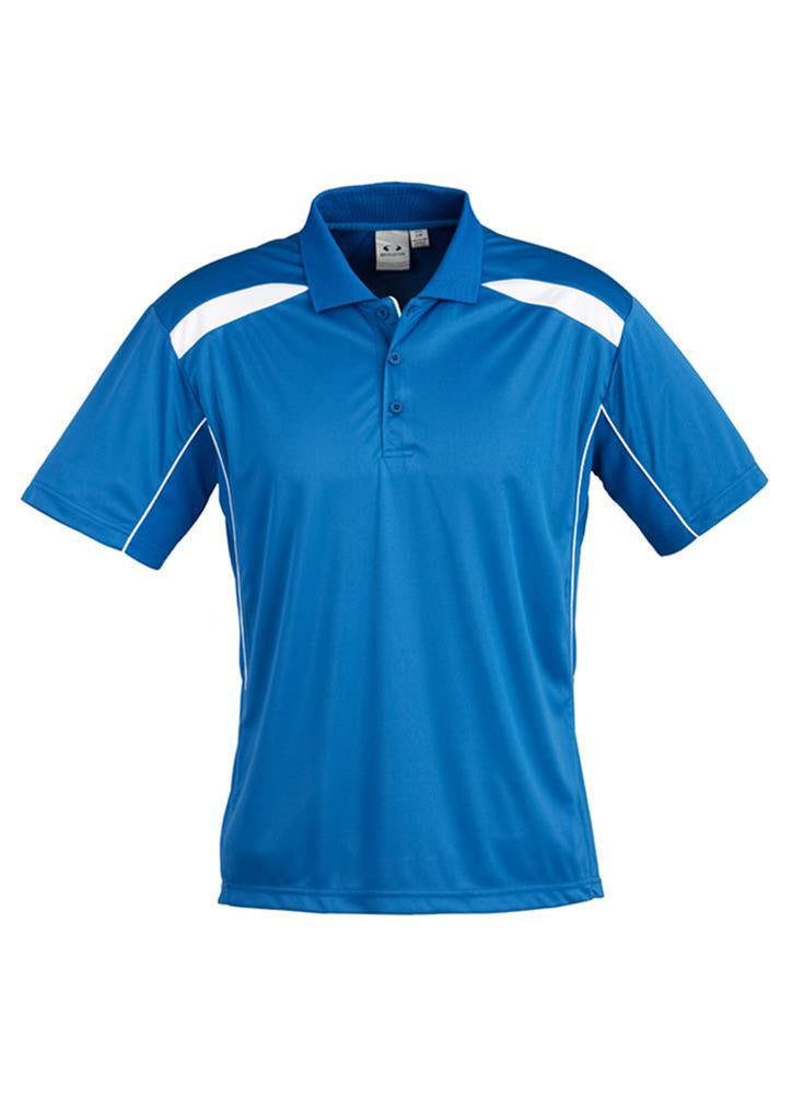Biz Collection-Biz Collection Mens United Short Sleeve Polo 2nd  ( 10 Colour )-Royal / White / Small-Corporate Apparel Online - 5