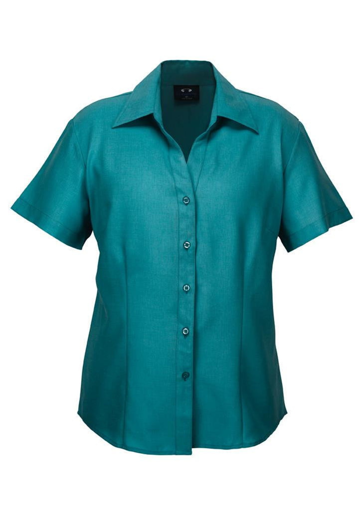 Biz Collection-Biz Collection Ladies Plain Oasis Shirt-S/S-Teal / 6-Corporate Apparel Online - 9