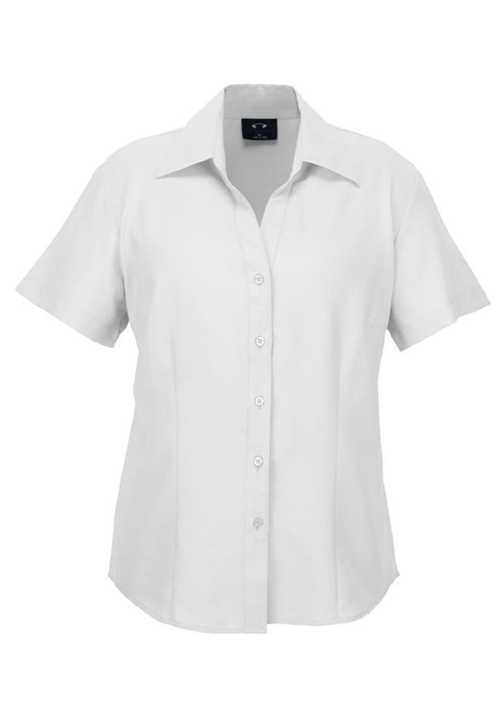 Biz Collection-Biz Collection Ladies Plain Oasis Shirt-S/S-White / 6-Corporate Apparel Online - 10