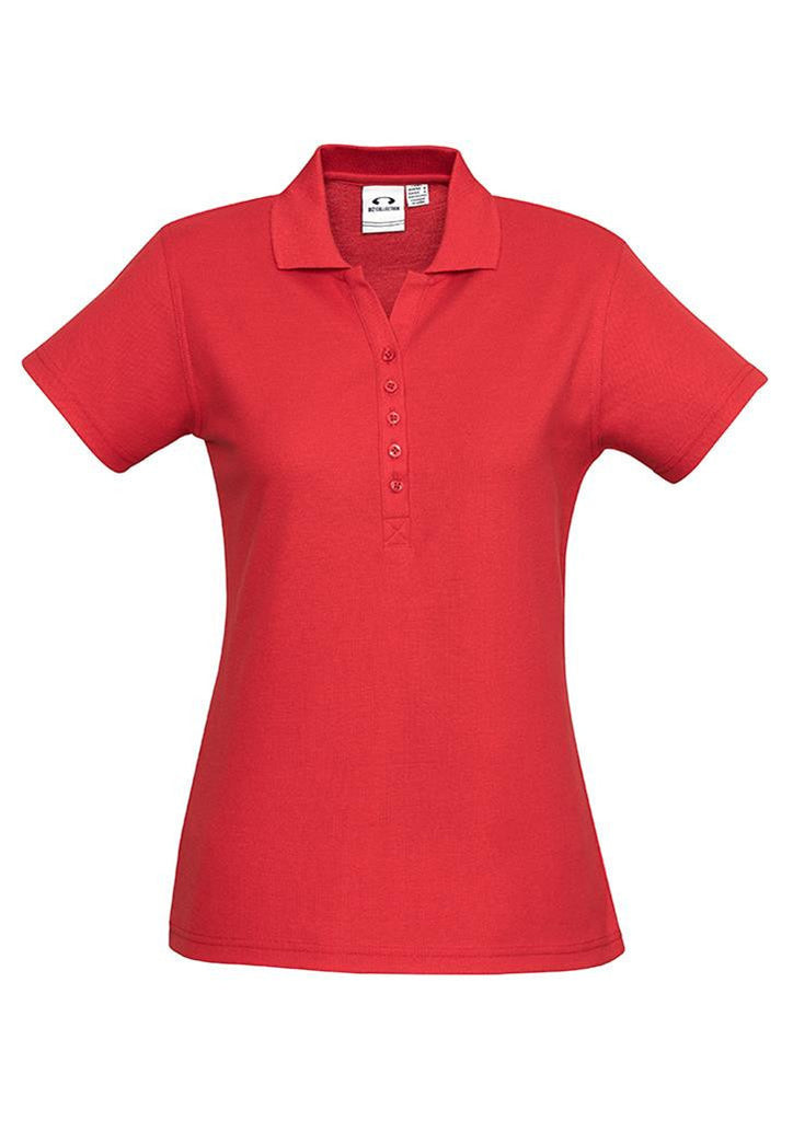 Biz Collection-Biz Collection Ladies Crew Polo(1st 10 Colours)-Red / 8-Corporate Apparel Online - 10
