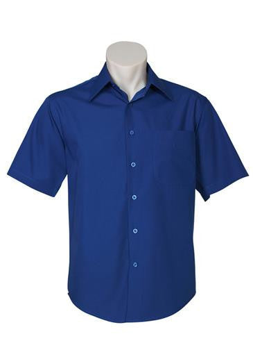 Biz Collection-Biz Collection Mens Metro Short Sleeve Shirt-Royal / S-Corporate Apparel Online - 9