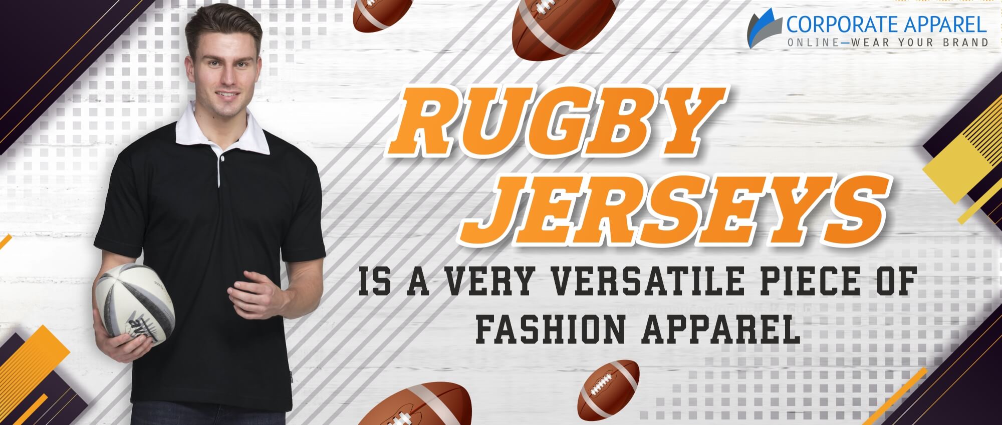RUGBY JERSEY IS A VERY VERSATILE PIECE OF FASHION APPAREL