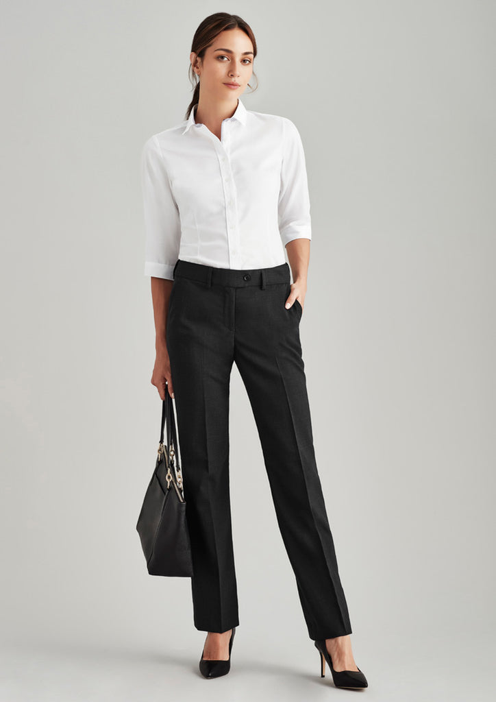 Biz Corporates Womens Comfort Wool Stretch Adjustable Waist Pant (14015)