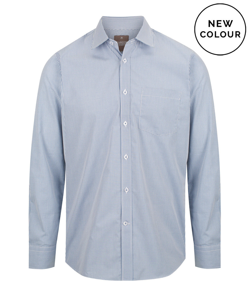Gloweave Men's Gingham Long Sleeve Shirt (1637L)