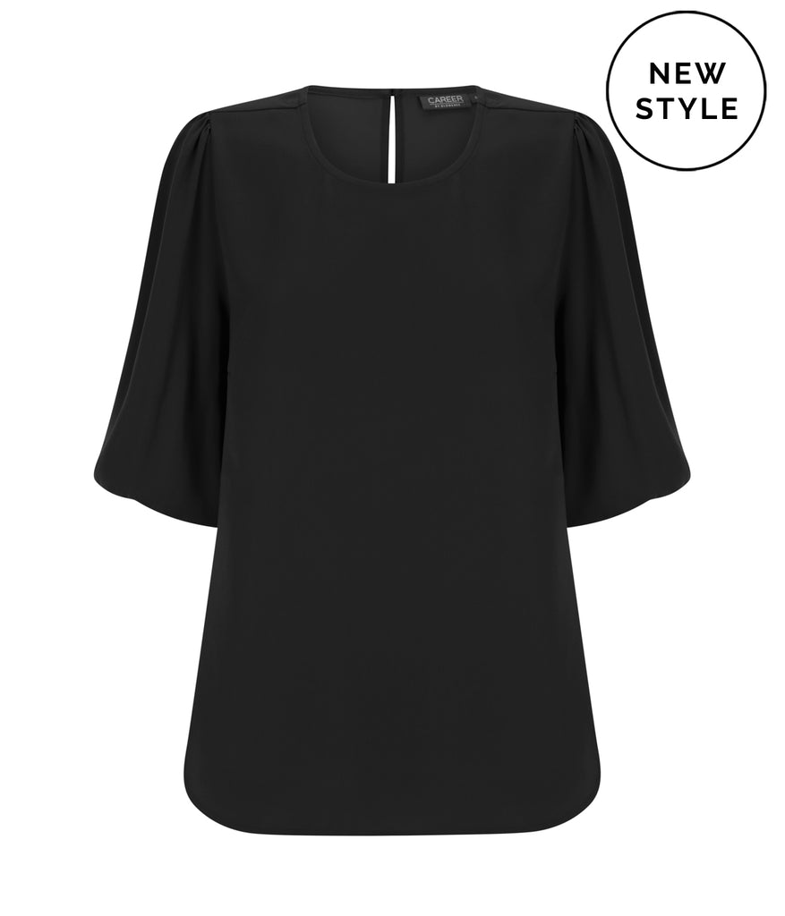 Gloweave Poppy Puff Sleeve Top (1807WS)