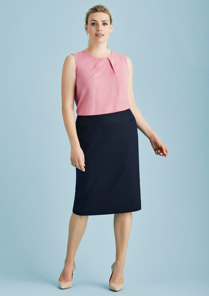 Biz Corporates Womens Cool Stretch Relaxed Fit Lined Skirt (20111)