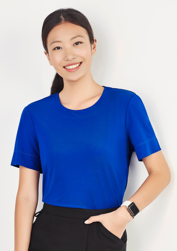 Biz Care Womens Marley Short Sleeve Jersey Top (CS952LS)