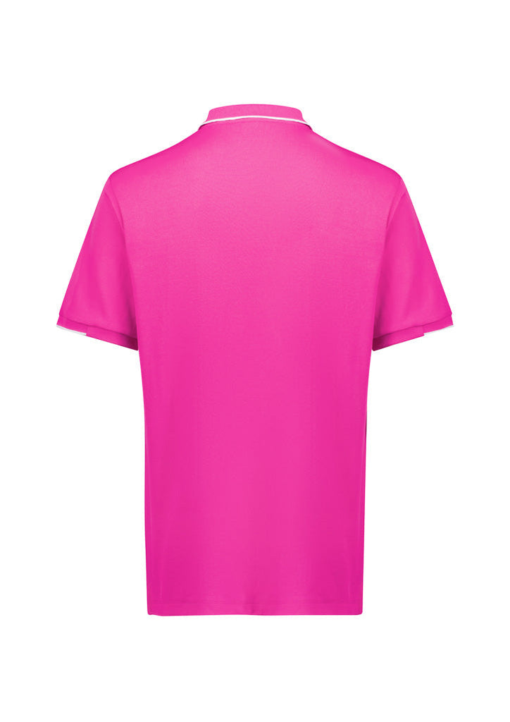 Biz Care Mens Pink Short Sleeve Polo (CST313MS)