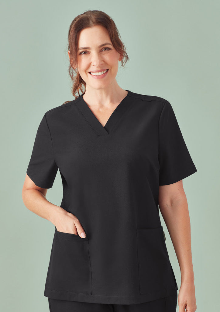 Biz Care Womens Pulse V-Neck Scrub Top (CU543LS)
