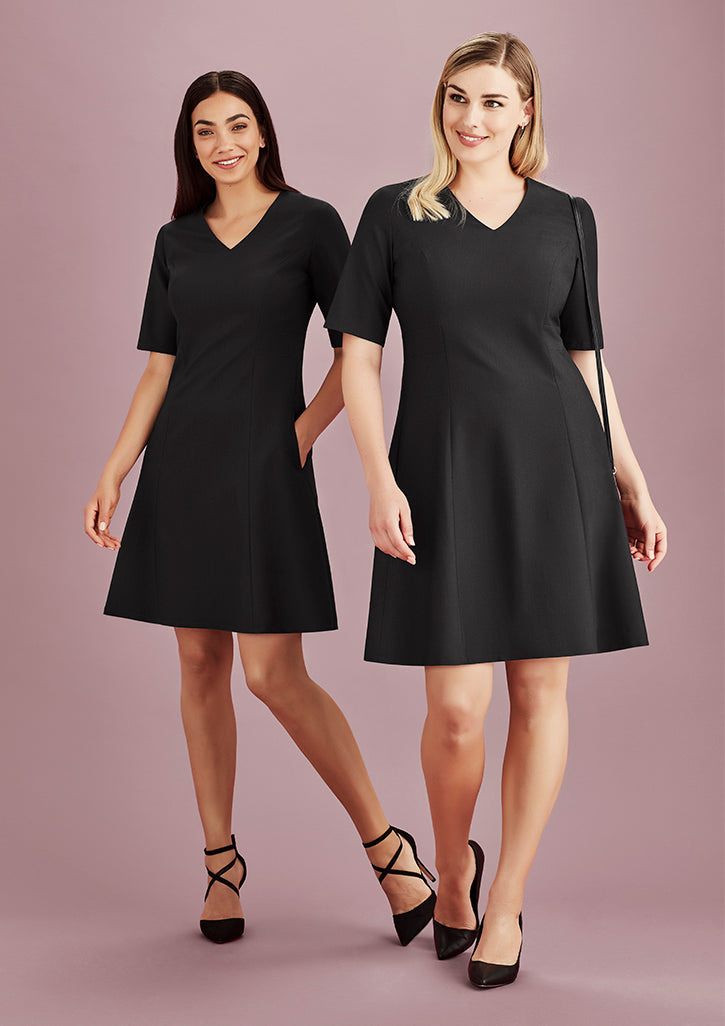 Biz-Corporate-Women's-Siena-Extended-Short-Sleeve-Dress