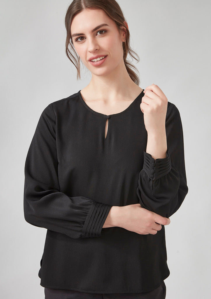 Biz Corporate Womens Evelyn Long Sleeve Blouse (RU569LL)
