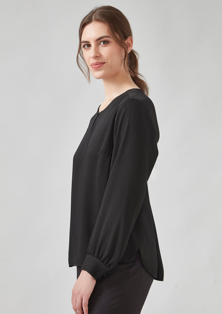 Biz Corporate Womens Evelyn Long Sleeve Blouse (RU569LL)