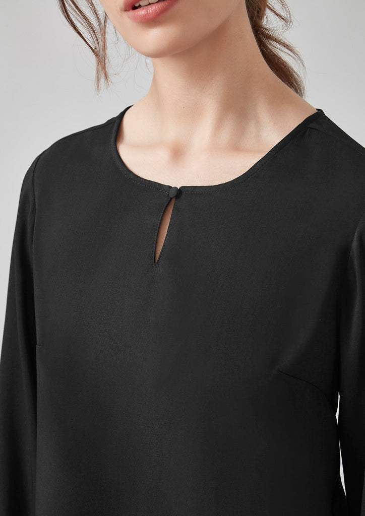 Biz Corporate Womens Evelyn Long Sleeve Blouse (RU569LL)