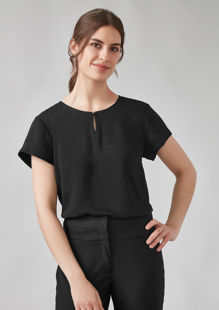 Biz-Corporate-Women's-Evelyn-Short-Sleeve-Blouse