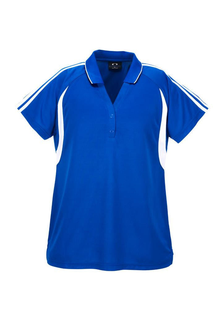 Biz Collection-Biz Collection Ladies Flash Polo 2nd (6 Colour )-Royal / White / 8-Uniform Wholesalers - 5