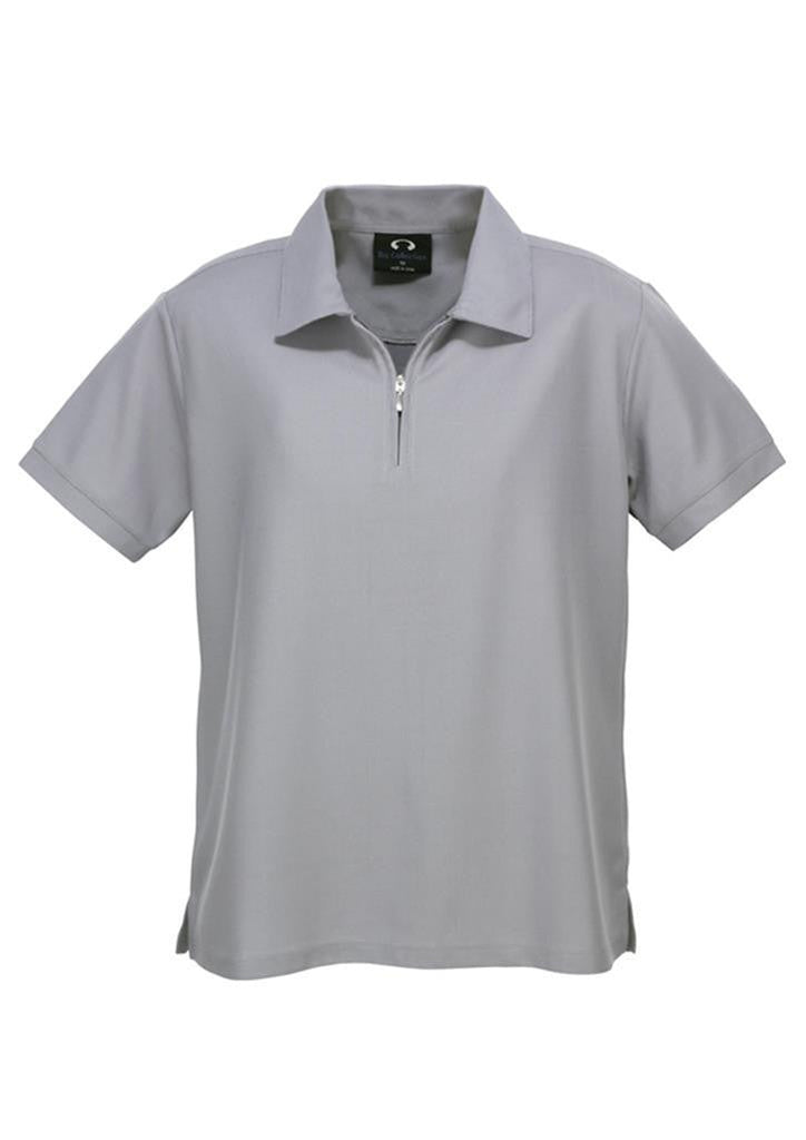 Biz Collection-Biz Collection Ladies Micro Waffle Polo-Silver Grey / 8-Uniform Wholesalers - 6