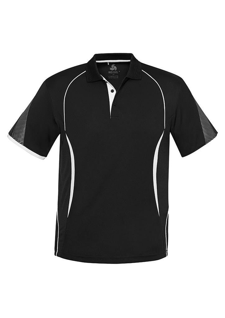 Biz Collection-Biz Collection  Mens Razor Polo-Black/White / S-Corporate Apparel Online - 3