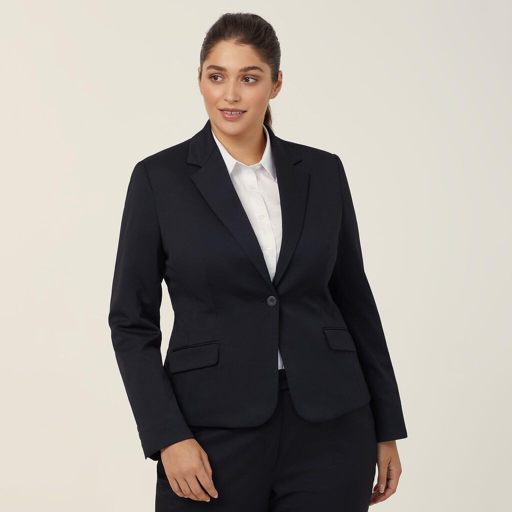 NNT P/V Stretch Twill 1 Button Cropped Jacket (CAT178) – Corporate