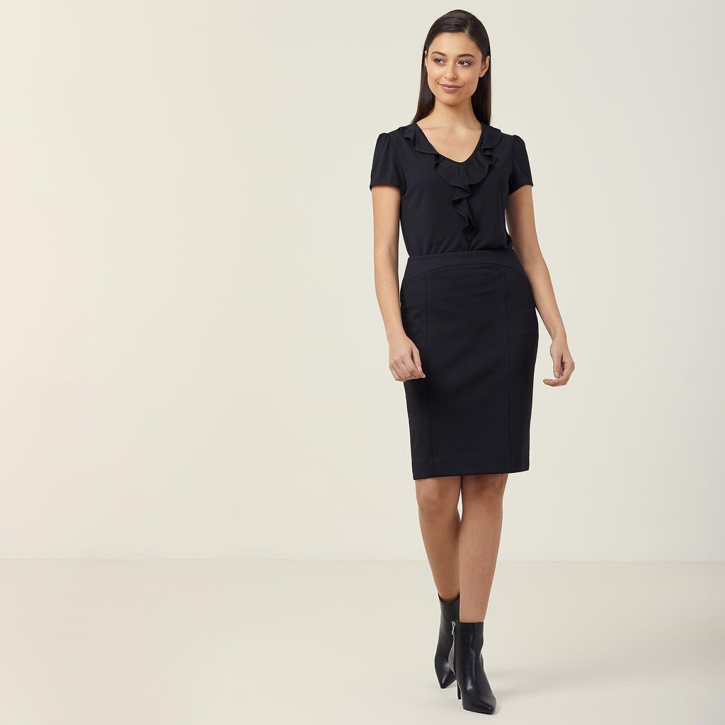 Ponte knit uniform skirt hotsell