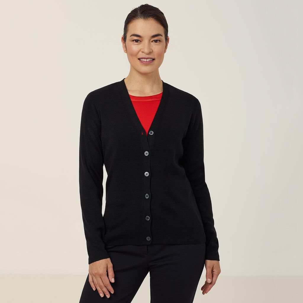 NNT-Uniforms-Acrylic-Button-Front-Cardigan