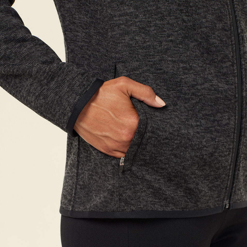 NNT Uniforms Textured Fleece Zip Front Jacket W (CAT5E2)