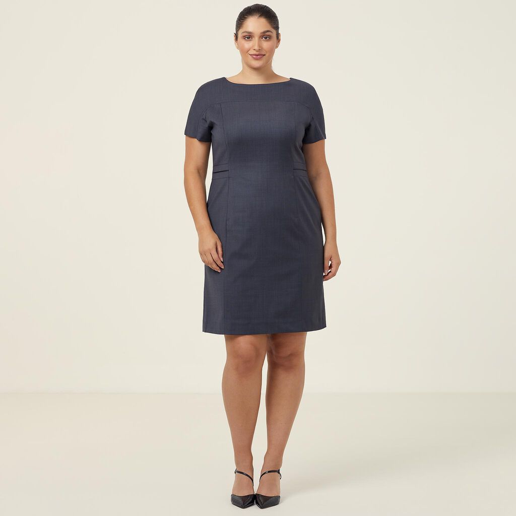 NNT Uniforms Sharkskin S/S Detail Dress(CAT6BE)