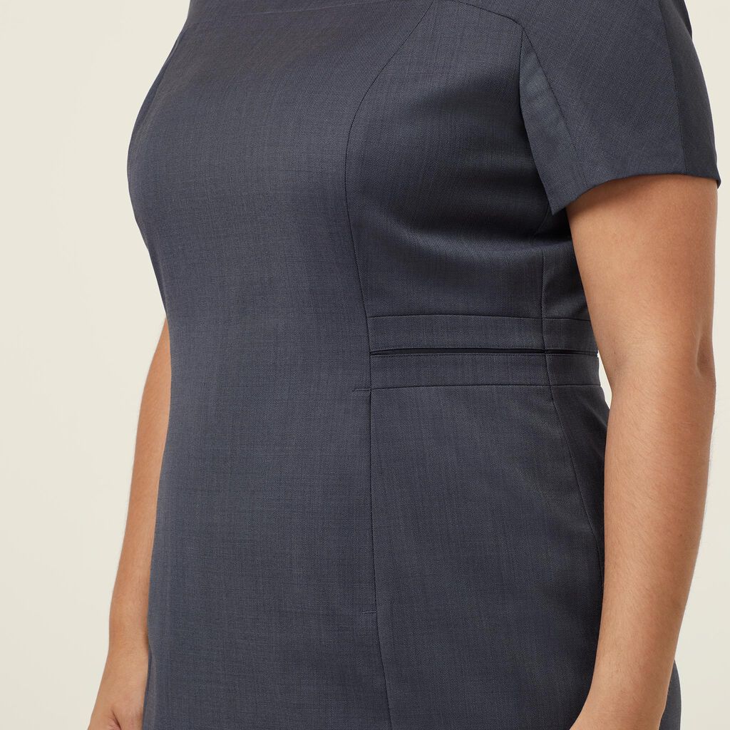 NNT Uniforms Sharkskin S/S Detail Dress(CAT6BE)