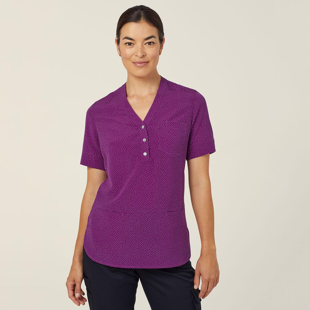 NNT Uniforms Silvi Spot Print S/S Tunic (CAT9XP)