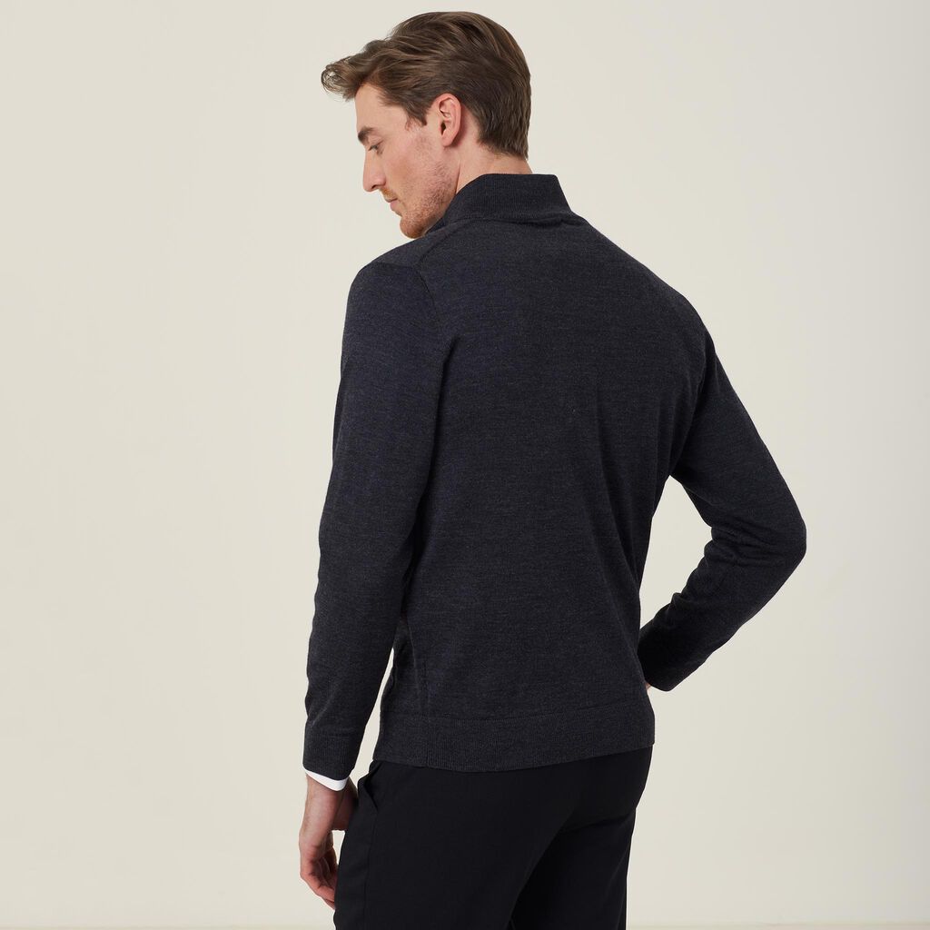 NNT Uniforms Long Sleeve Zip Neck Jumper(CATE37)
