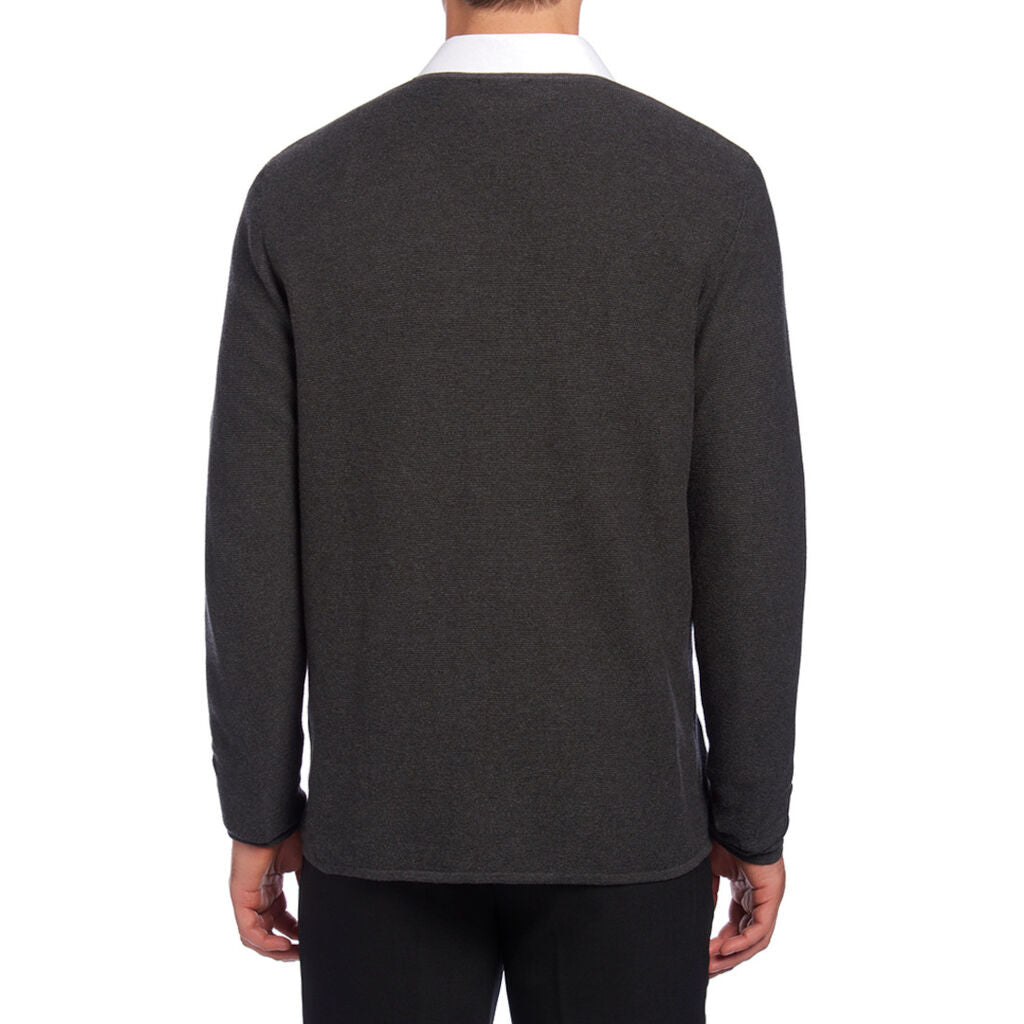 NNT 100% Cotton Mens Textured Long Sleeve Knit Jumper (CATE38)