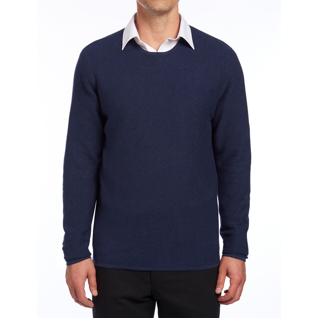 NNT 100% Cotton Mens Textured Long Sleeve Knit Jumper (CATE38)