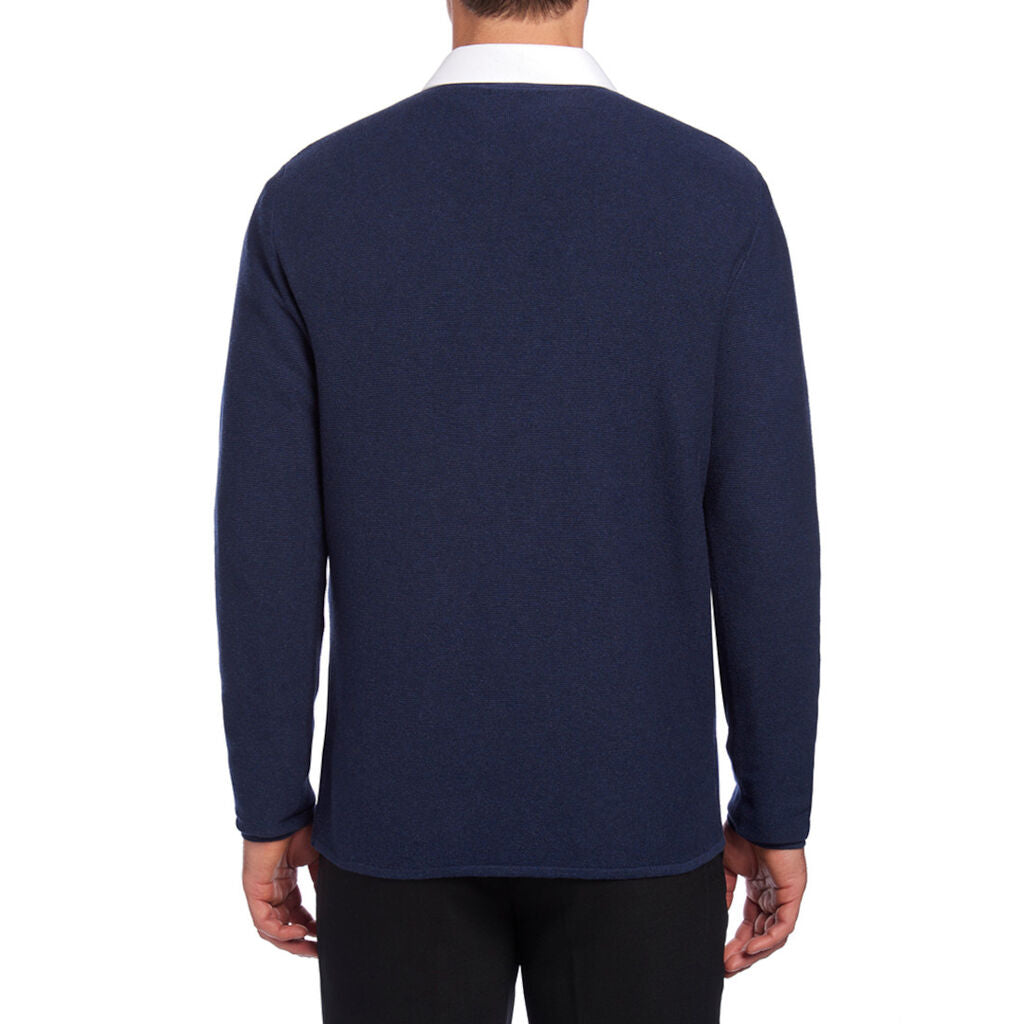 NNT 100% Cotton Mens Textured Long Sleeve Knit Jumper (CATE38)