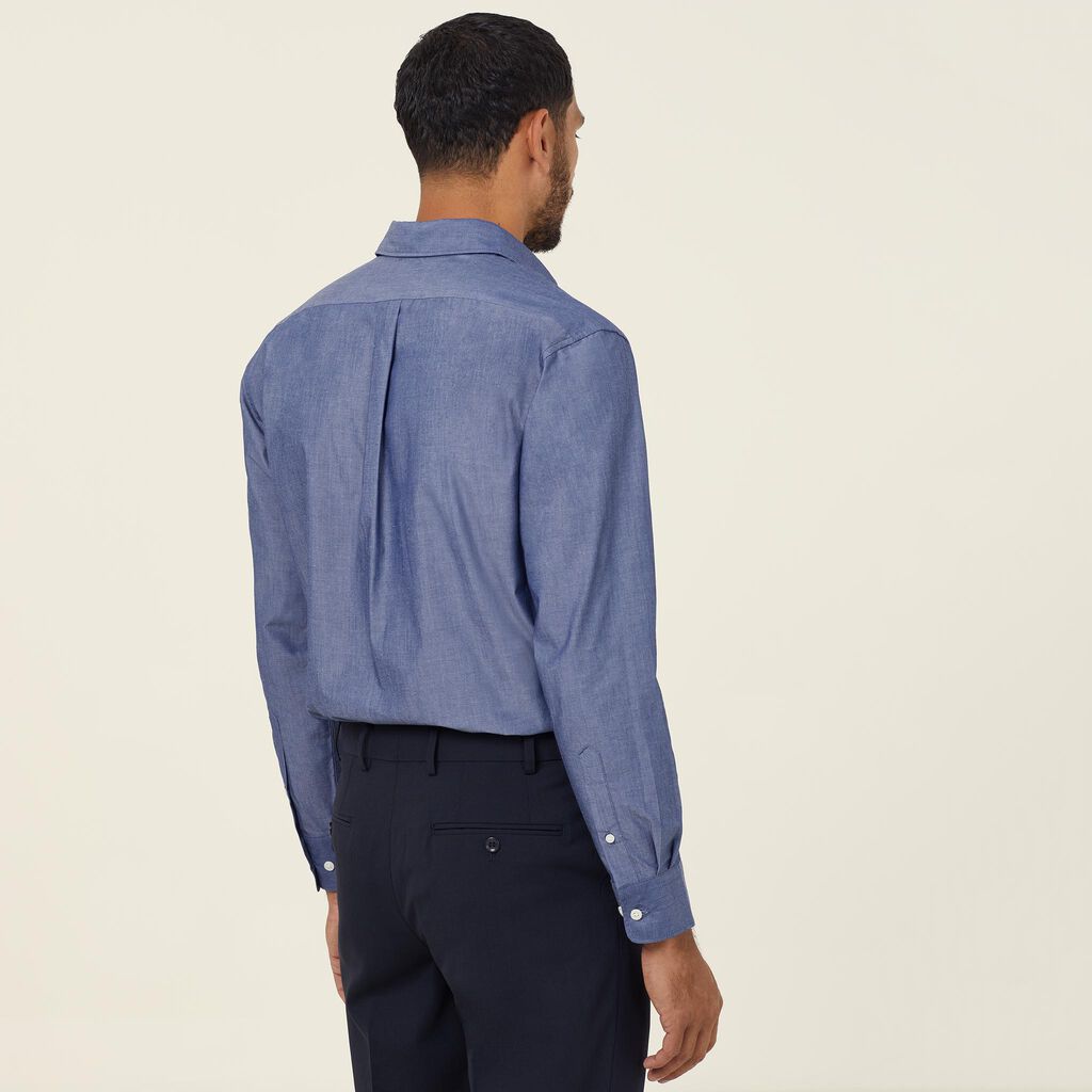 NNT Long Sleeve Chambray Shirt (CATJ2W)