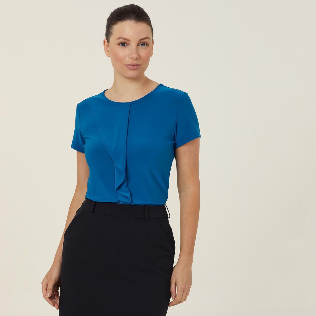 NNT Soft Jersey S/S Round Neck T-top Blouse (CATU64)