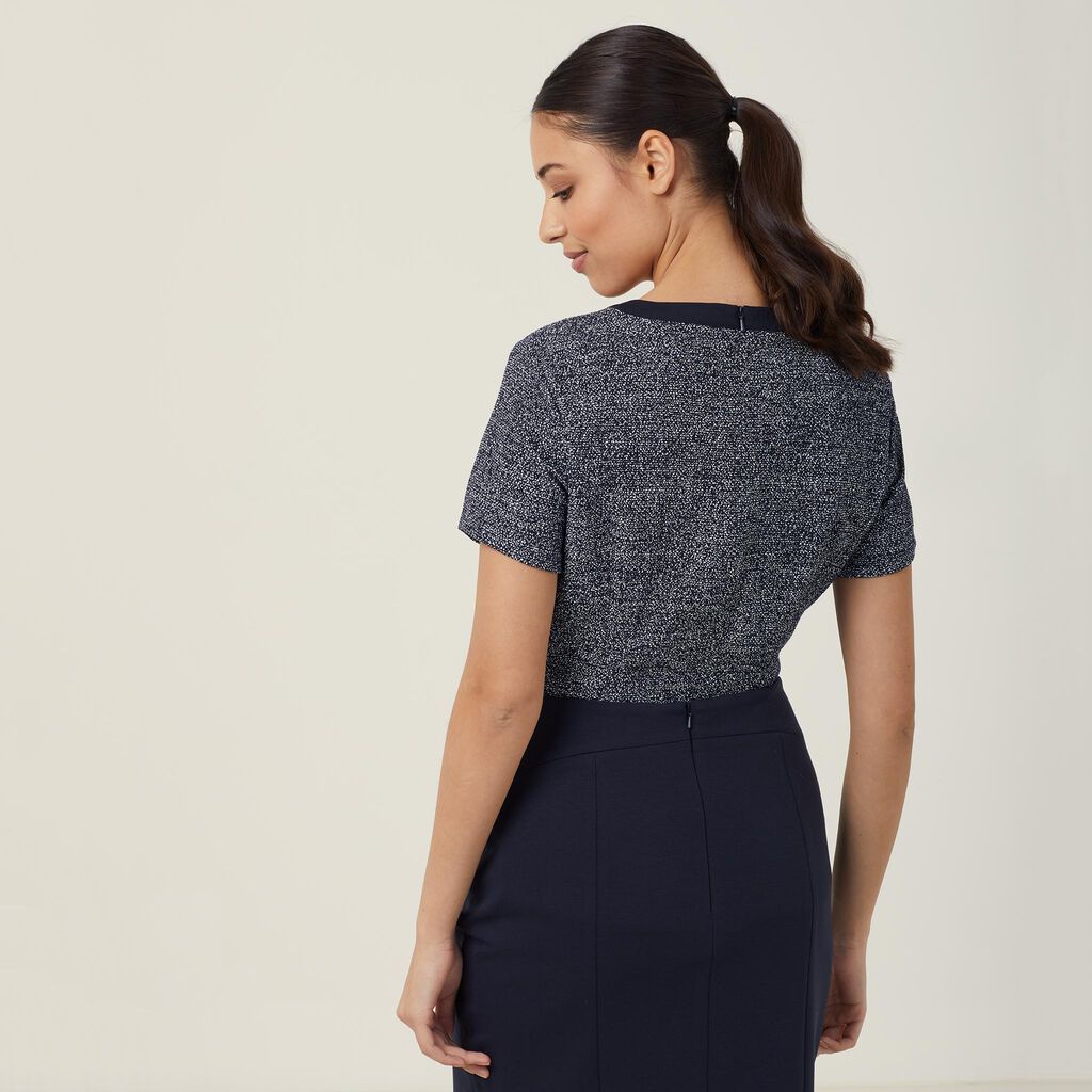 NNT Uniforms Textured Tweed Shell Top(CATUDG)