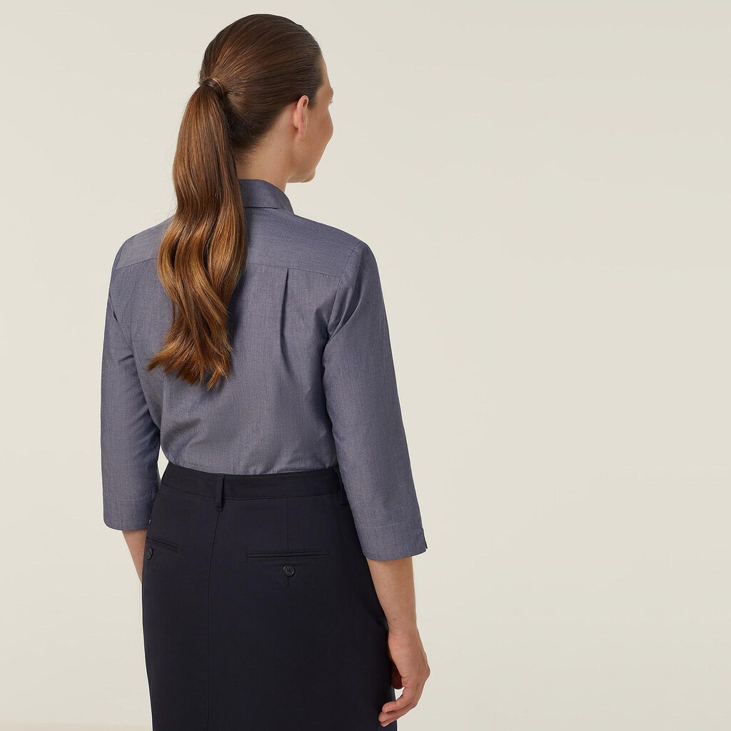NNT Uniforms Poly Cotton End On End 3/4 Sleeve Shirt (CATUDH)