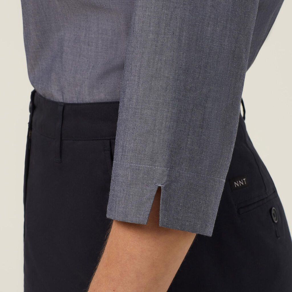 NNT Uniforms Poly Cotton End On End 3/4 Sleeve Shirt (CATUDH)