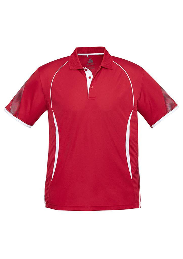 Biz Collection-Biz Collection  Mens Razor Polo-Red/White / S-Corporate Apparel Online - 6