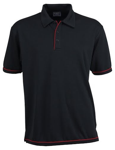 Stencil-Stencil Men's Cool Dry Polo-Black/Red / S-Corporate Apparel Online - 10