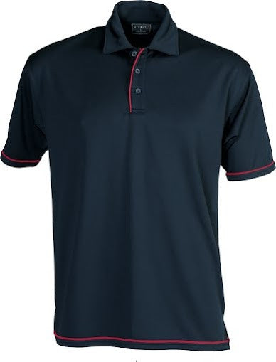 Stencil-Stencil Men's Cool Dry Polo-Navy/Red / S-Corporate Apparel Online - 7