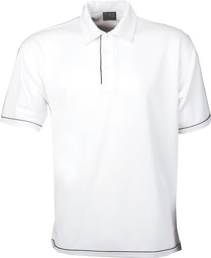 Stencil-Stencil Men's Cool Dry Polo-White/Navy / S-Corporate Apparel Online - 2