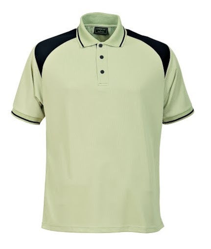 Stencil-Stencil Men's Club Cool Dry Polo-Sage green/Navy / S-Corporate Apparel Online - 4