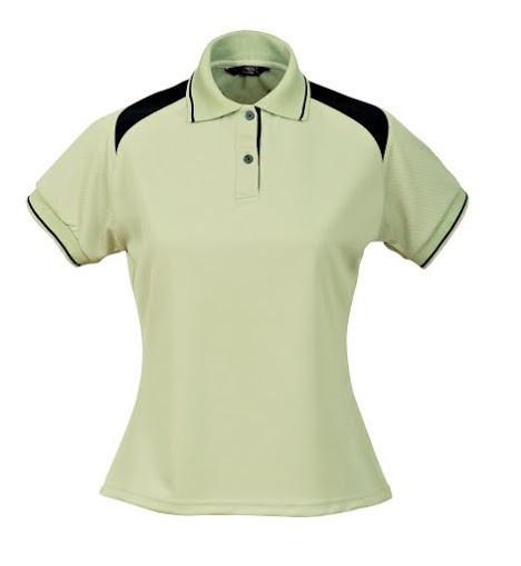 Stencil-Stencil Ladies' Club Cool Dry Polo-Sage Green/Navy / 8-Uniform Wholesalers - 4