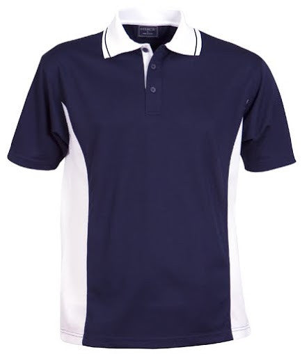 Stencil-Stencil Men's Active Cool Dry Polo-Navy/White / S-Corporate Apparel Online - 6