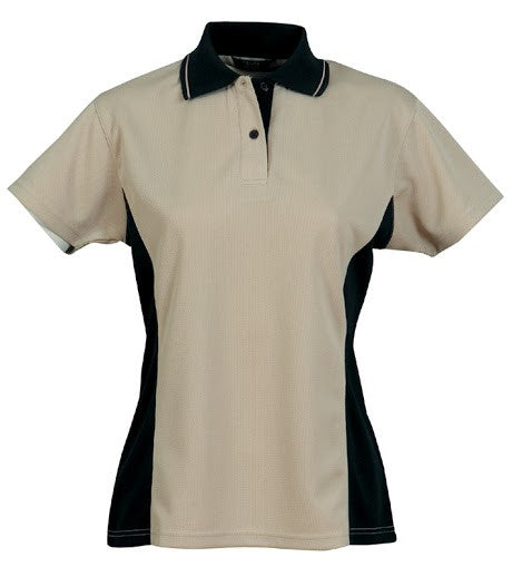 Stencil-Stencil Ladies' Active Cool Dry Polo-Beige/Navy / 8-Corporate Apparel Online - 4