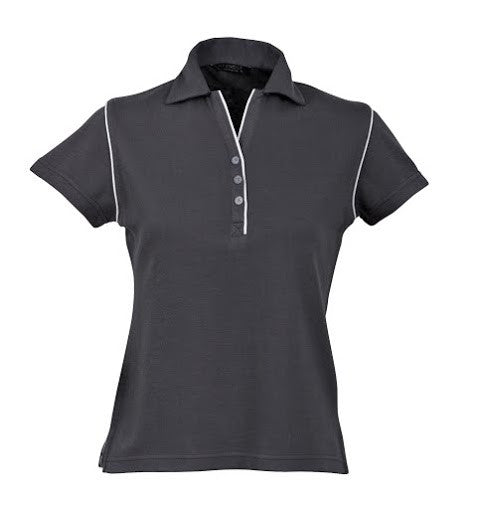 Stencil-Stencil Ladies' Bio-Weave Polo-Charcoal/Pale blue / 8-Corporate Apparel Online - 7