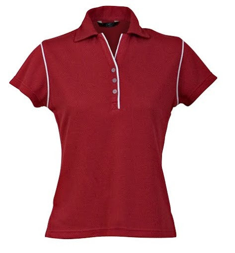 Stencil-Stencil Ladies' Bio-Weave Polo-Cherry/Pale blue / 8-Corporate Apparel Online - 3